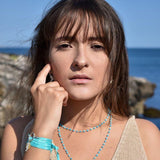 Charm Necklace 0.2 oz - Turquoise