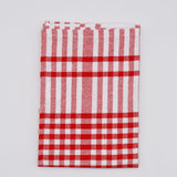 Checkered Napkins Red