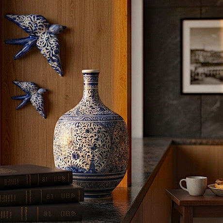 Coimbra Ceramics – Hand-Painted Amphora Vase