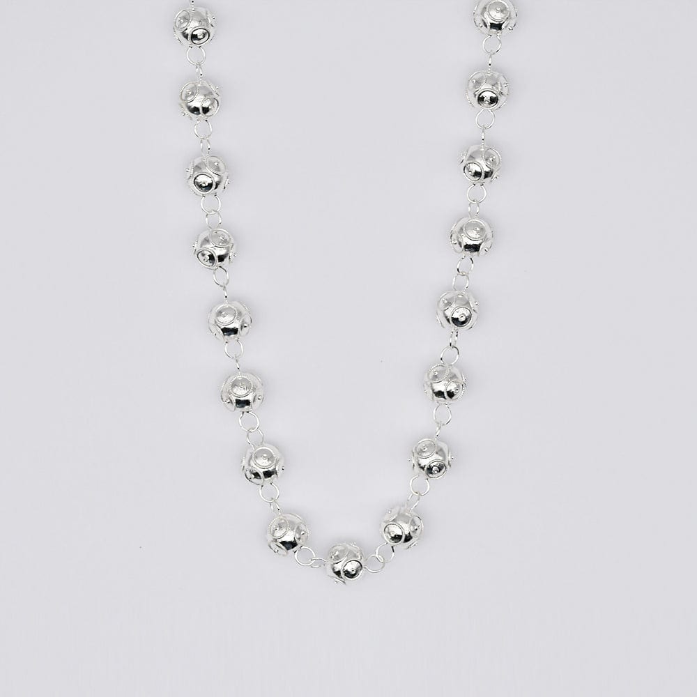 Conta de Viana I Silver Pearl Necklace
