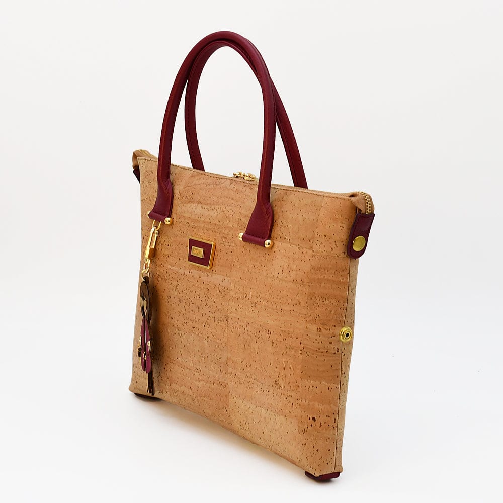 Convertible Cork Handbag - Blue
