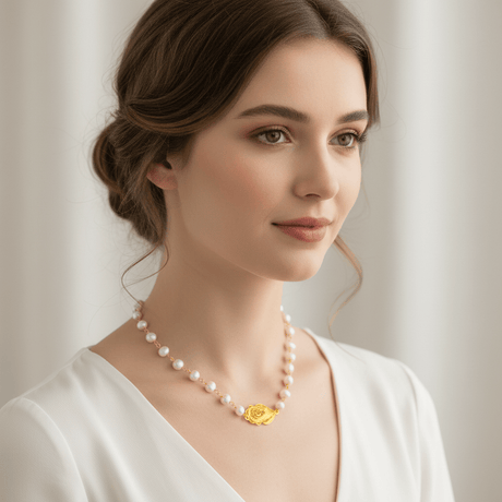 Coração de Viana I Collier de perles et Coração de Viana