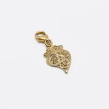 Coração de Viana I Gold-plated Silver Filigree Charm 0.1 oz