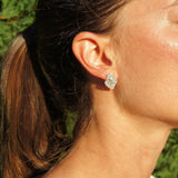 Coração de Viana I Gold-plated Silver Filigree Earrings 0.2 oz - 0.8''