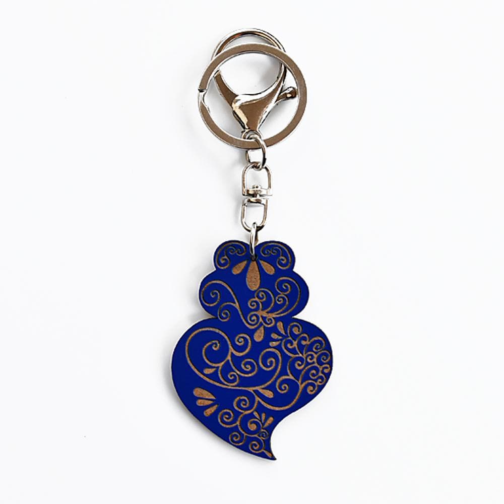 Coração de Viana I Key Ring - 11 colors Blue