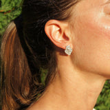 Coração de Viana I Silver Filigree Earrings 0.1 oz - 0.8''