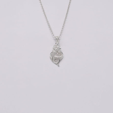 Coração de Viana I Silver Filigree Pendant 0.2 oz - 1.2''