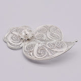 Coração de Viana I Silver Filigree Pin 0.4 oz - 2.4"