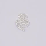 Coração de Viana I Silver Filigree Pin 0.4 oz - 2.4"