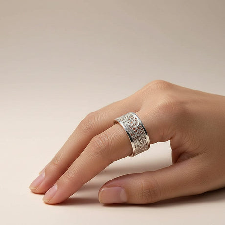 Coração de Viana I Silver Filigree Ring 0.1 oz