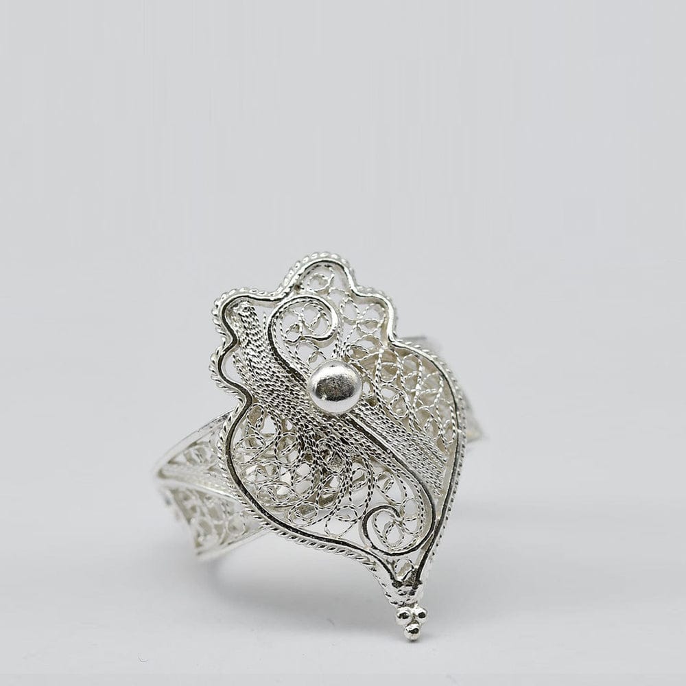 Coração de Viana I Silver Filigree Ring 0.2 oz
