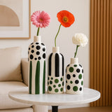 Costa Nova I Ceramic Vase - Green