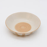 Costa Nova Mar I Striped Ceramic Bowl 5.1'' - Mocha