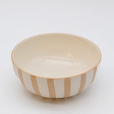 Costa Nova Mar I Striped Ceramic Cereal Bowl 6.3'' - Mocha