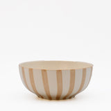 Costa Nova Mar I Striped Ceramic Cereal Bowl 6.3'' - Mocha