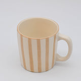 Costa Nova Mar I Striped Ceramic Mug - Mocha