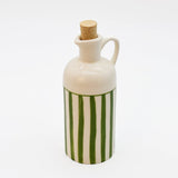 Costa Nova Mar I Striped Ceramic Pitcher 7.1'' - Green