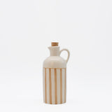 Costa Nova Mar I Striped Ceramic Pitcher 7.1'' - Mocha