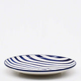 Costa Nova Mar I Striped Ceramic Plate 5.9'' - Blue