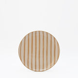 Costa Nova Mar I Striped Ceramic Plate 7.9'' - Mocha