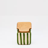 Costa Nova Mar I Striped Kitchen Canister - Green