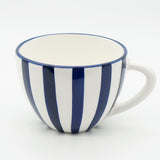 Costa Nova Mar | Striped Ceramic Large Mug - Blue