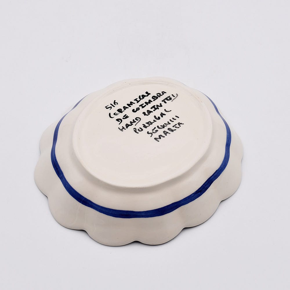 Costa Nova Mar | Striped Ceramic Plate - Blue