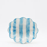 Costa Nova Mar | Striped Ceramic Plate - Turquoise