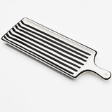 Costa Nova Mar | Striped Ceramic Serving Dish - Black