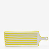 Costa Nova Mar | Striped Ceramic Serving Dish - Yellow