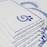 Cotton embroidered Tablecloth + Napkins