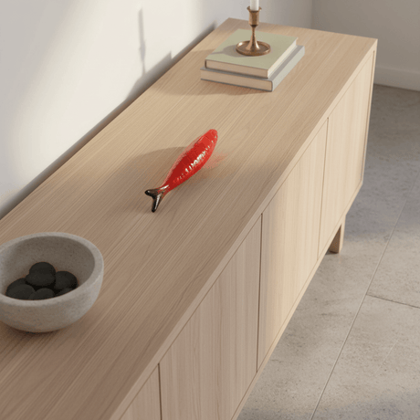 Decorative Ceramic Sardine - Red