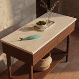 Decorative Ceramic Sardine - Turquoise