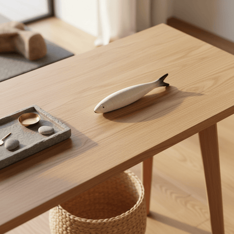 Decorative Ceramic Sardine - White