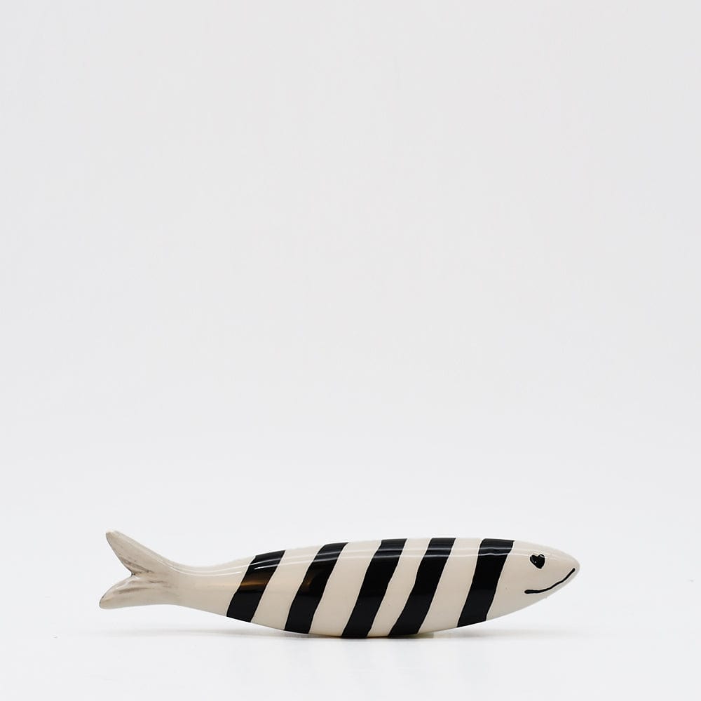 Decorative Smiling Sardine - Black