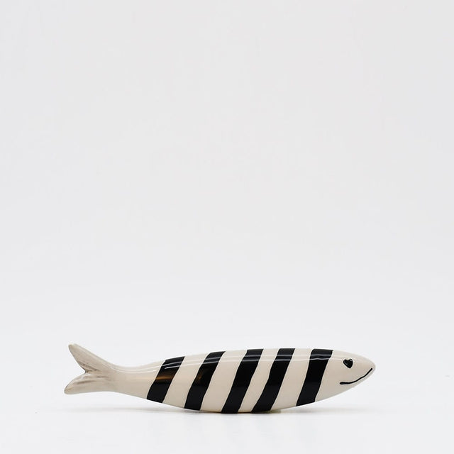 Decorative Smiling Sardine - Black