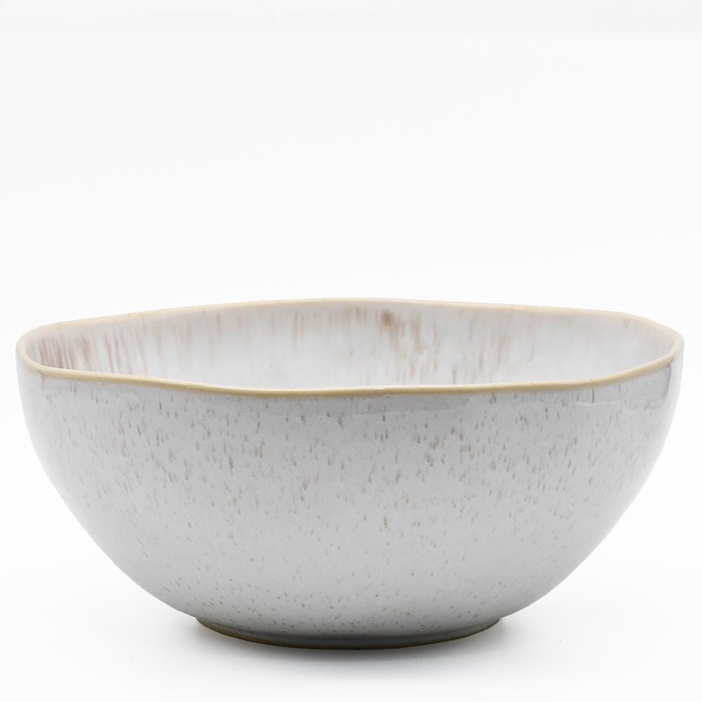 Eivissa I Fine stoneware Salad Bowl 10.6'' - White