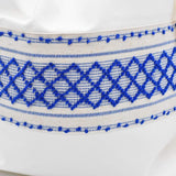 Embroidered Linen Bread Bag – Blue