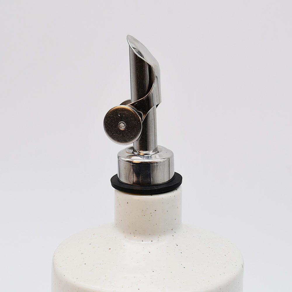 Fattoria I Stoneware Oil Carafe with self-closing spout