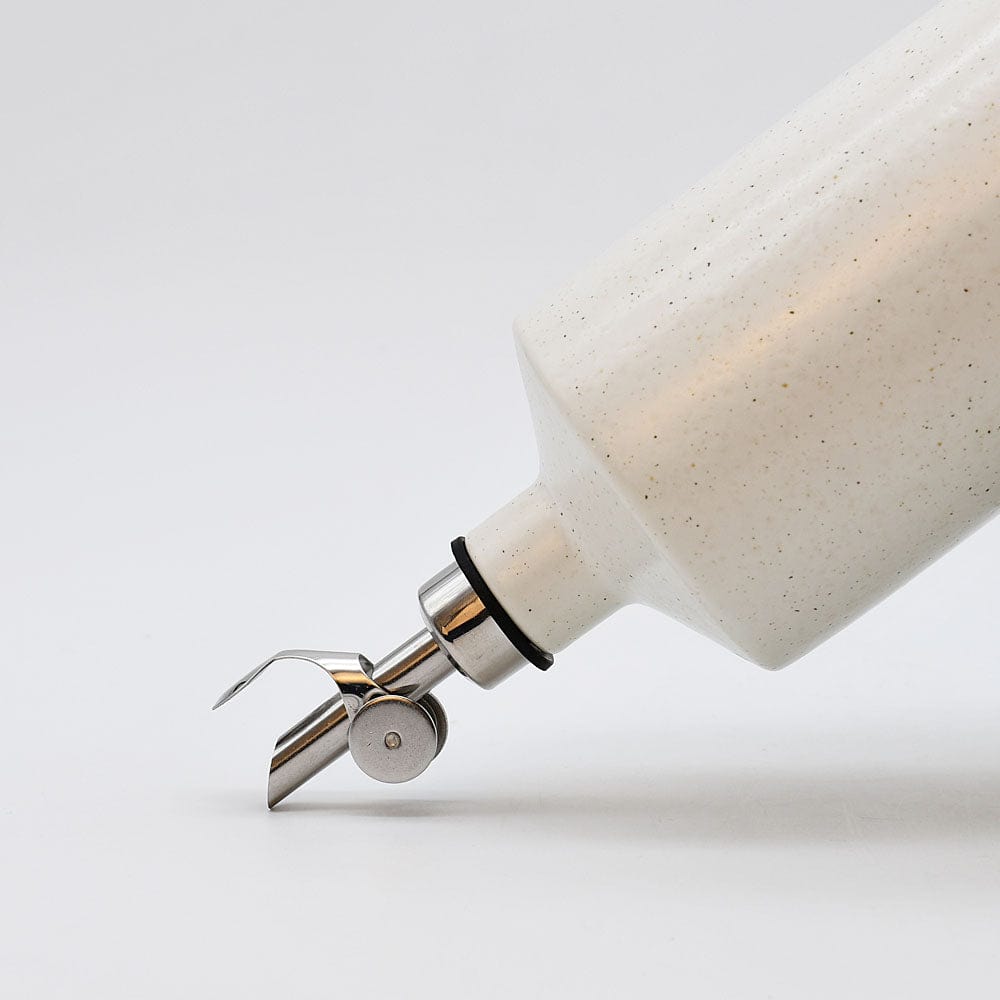 Fattoria I Stoneware Oil Carafe with self-closing spout