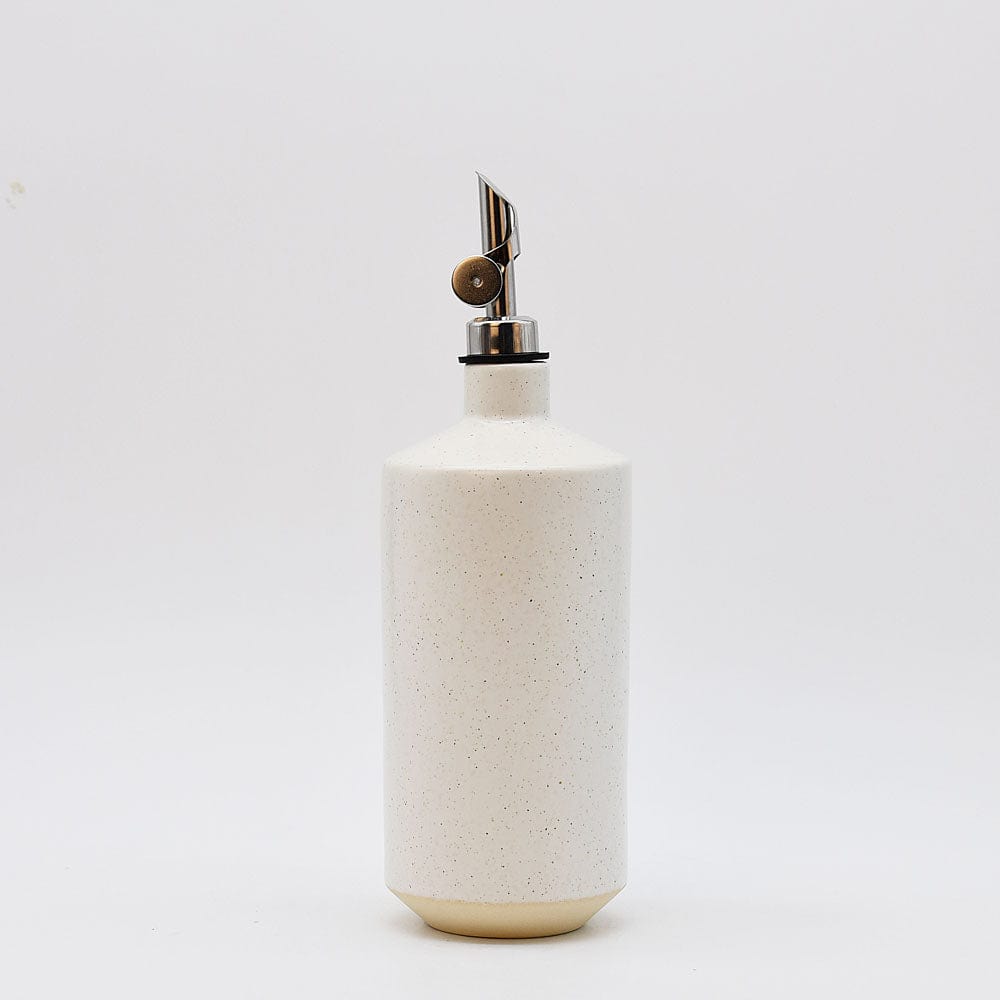 Fattoria I Stoneware Oil Carafe with self-closing spout