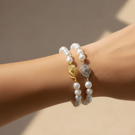 Filigree beads bracelet