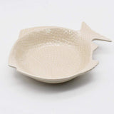 Fish-shaped Ceramic Soup Plate - Off-white