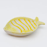 Fish-shaped Ceramic Soup Plate - Yellow