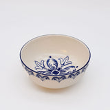 Floral I Ceramic Bowl 6.3'' - Blue