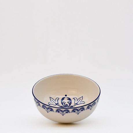 Floral I Ceramic Bowl 6.3'' - Blue