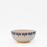 Floral I Ceramic Bowl 6.3'' - Blue