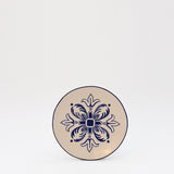 Floral I Ceramic Plate 5.9'' - Blue