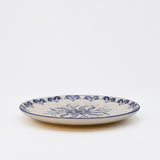 Floral I Ceramic Plate 7.9'' - Blue