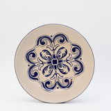 Floral I Ceramic Salad Bowl - Blue
